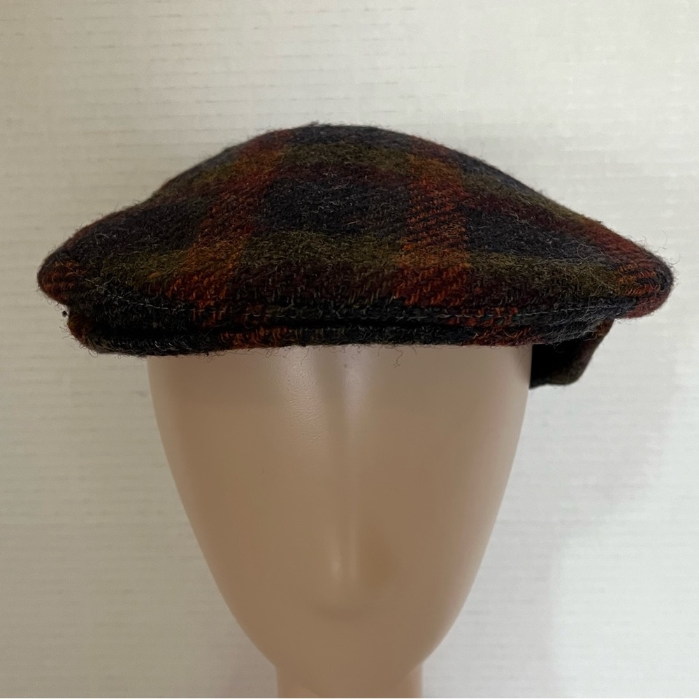 Paul Stuart Plaid Wool Hat - Brown and Black